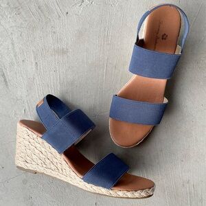 🆕 Listing!  Tommy Bahama | Sakura Blue Wedge Sandals